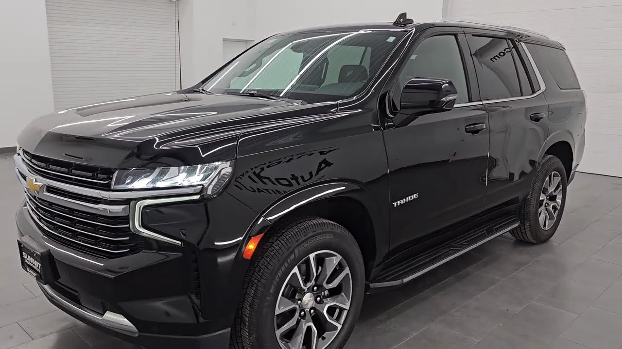 2021 CHEVROLET TAHOE LT LUXURY 8 ПАССАЖИРОВ ЧЕРНЫЙ 4K ПРОГУЛКА 15696Z