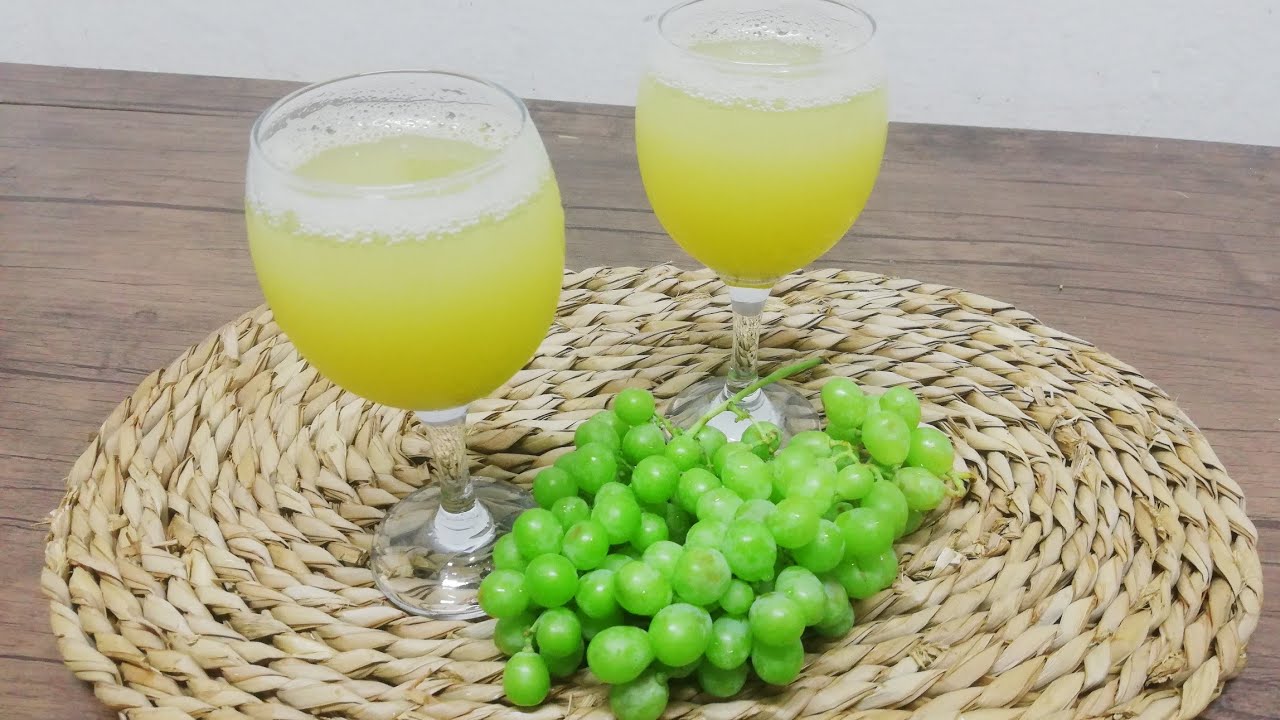 شراب الحصروم منعش سهل التحضير  كتير على طريقه شيف ابوبشير الدمشقي