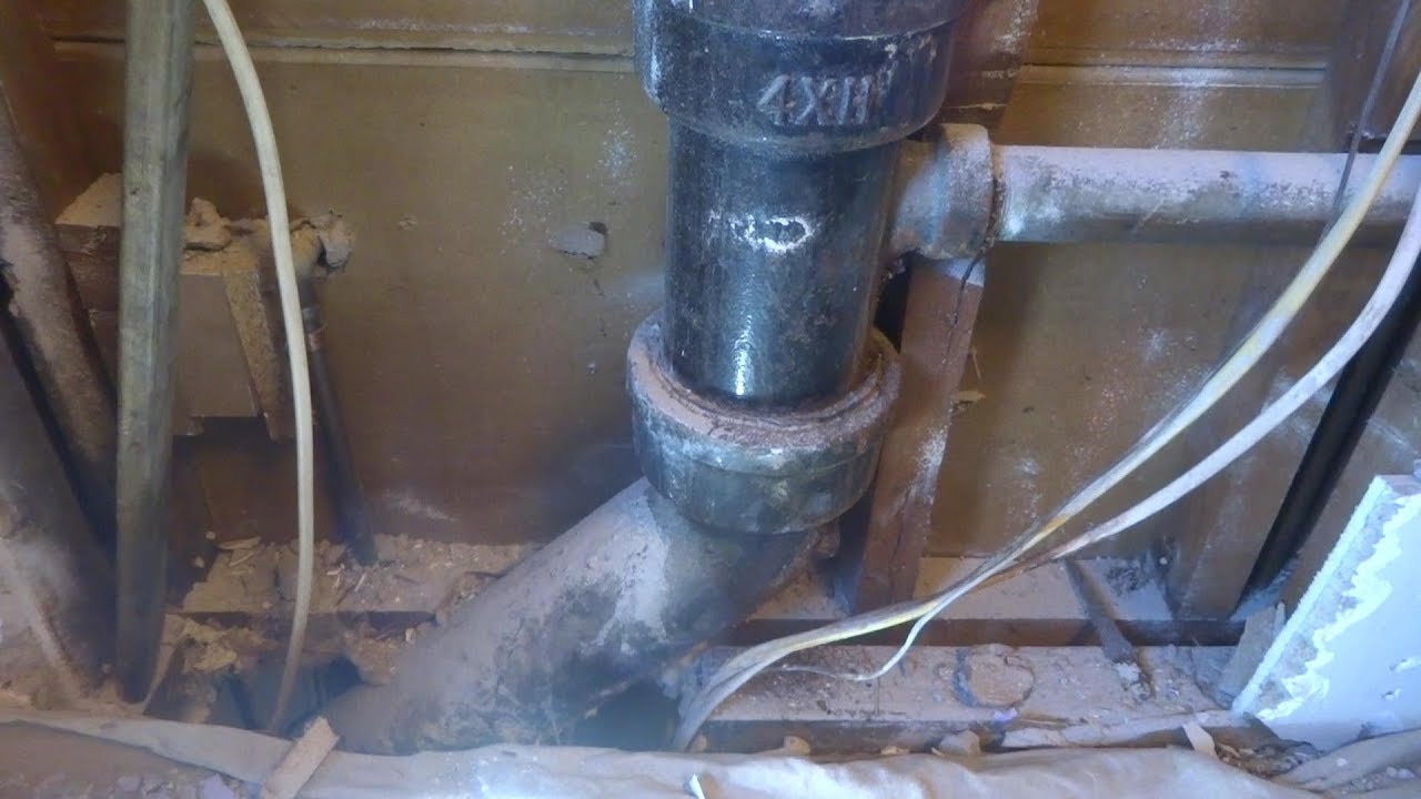 cast iron drain repair