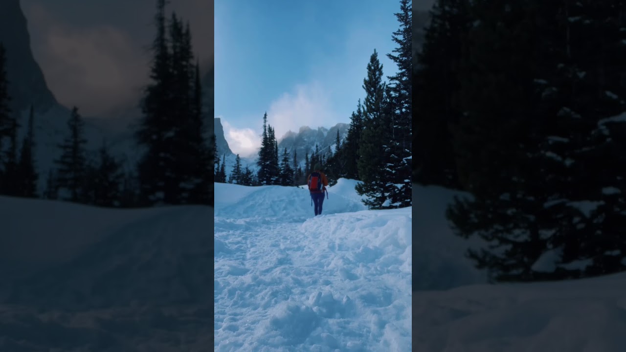 Winter hiking in Rocky Mountain National Park! 