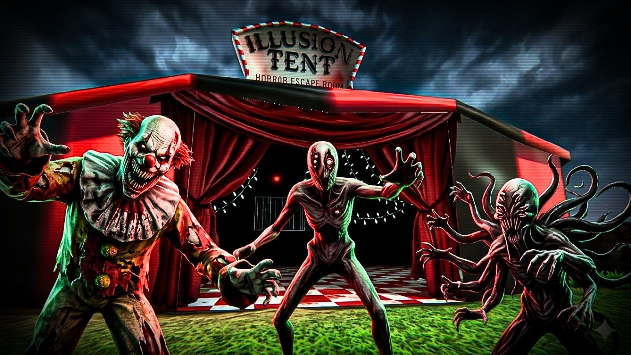 O NOVO JOGO DE TERROR INDIE BRASILEIRO - Illusion Tent (TODOS FINAIS)