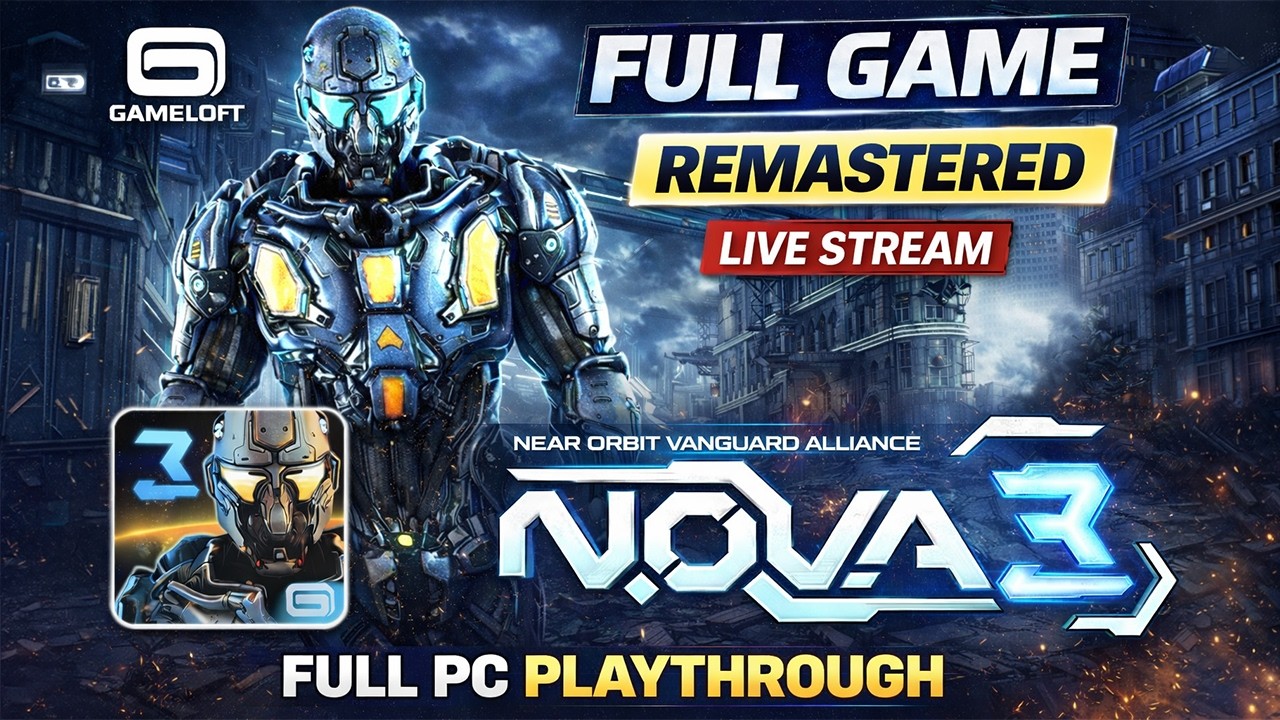 LIVE 🚨 | Finishing N.O.V.A. 3 Remastered... On PC!