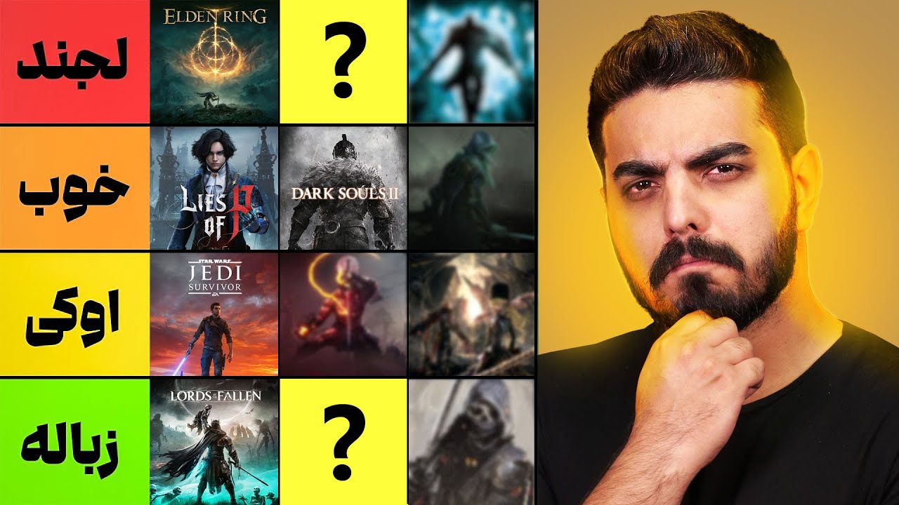 بهترین و بدترین بازی های سولزلایک با @NimaNotron  | Soulslike Games TIER LIST