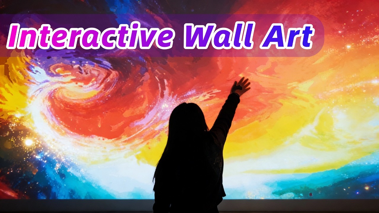 Интерактивные настенные произведения искусства и интерактивные проекционные инсталляции для музеев