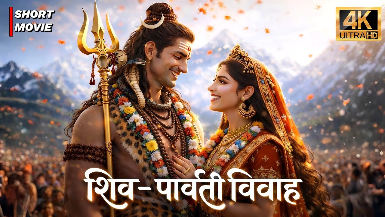 Shiv&ndash;Parvati Vivah | The Divine Wedding &ndash; AI Cinematic Short Film | Mahashivratri 2026 Special 🔱