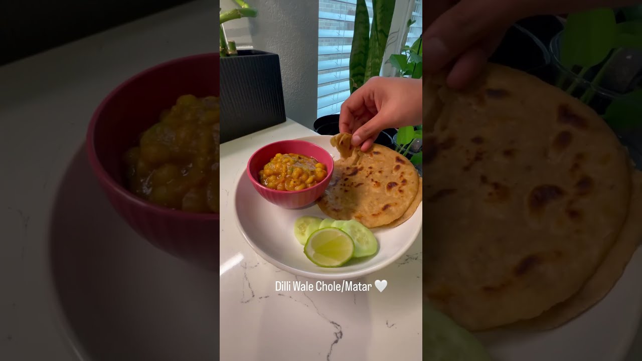 Merry Christmas!! Delhi Style Matar Chole and Paratha
