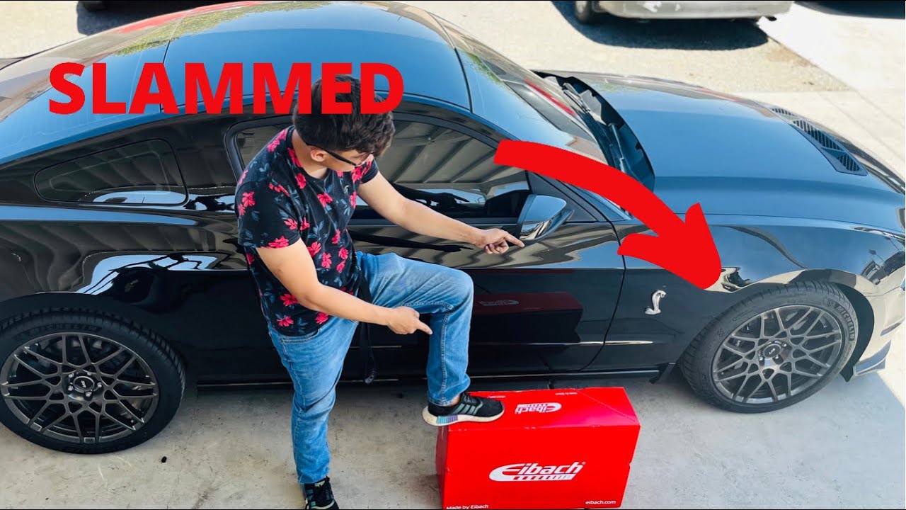 LOWERING MY MUSTANG SHELBY GT500