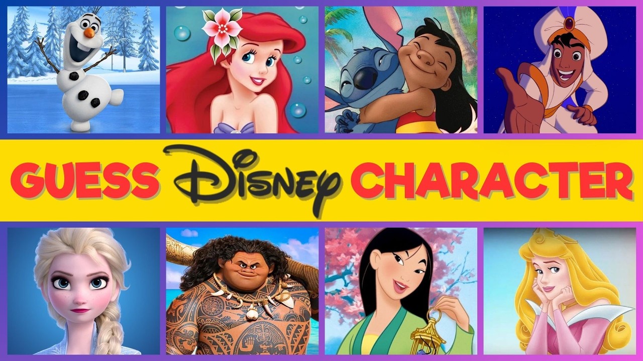 Only True Disney Fans Can Score 20/20! | Guess the Disney Character Quiz #disney #quiz