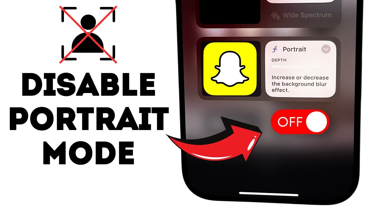 Как отключить портретный режим в Snapchat на iPhone
