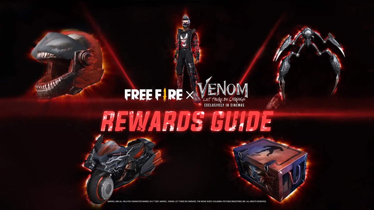 Free Fire X Venom: Let There Be Carnage Rewards | Garena Free Fire