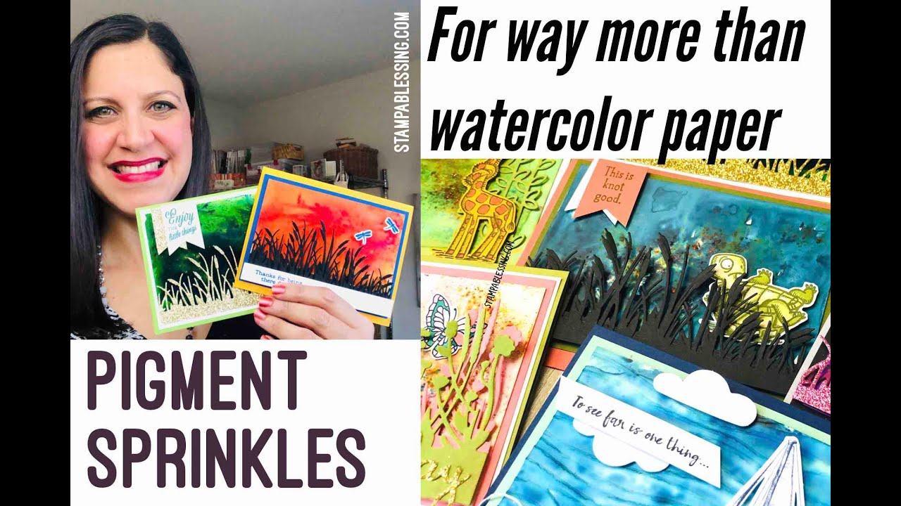 Pigment Sprinkles for MORE than Watercolor Paper!