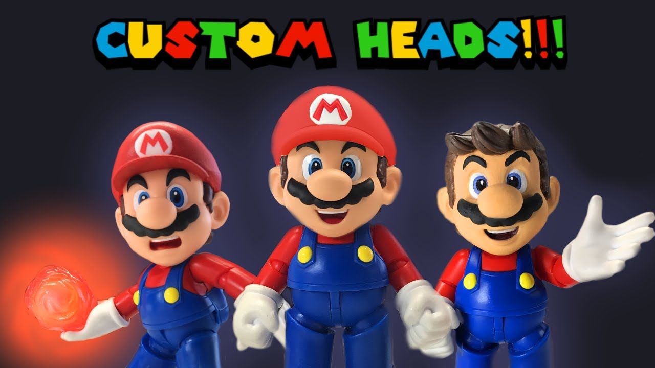 I Made CUSTOM Mario Heads For My S.H.Figuarts Mario!