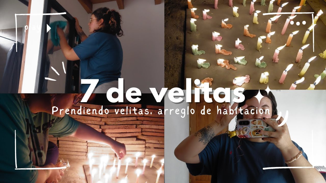 vlog: 7 de velitas & room reset 🕯️🧹
