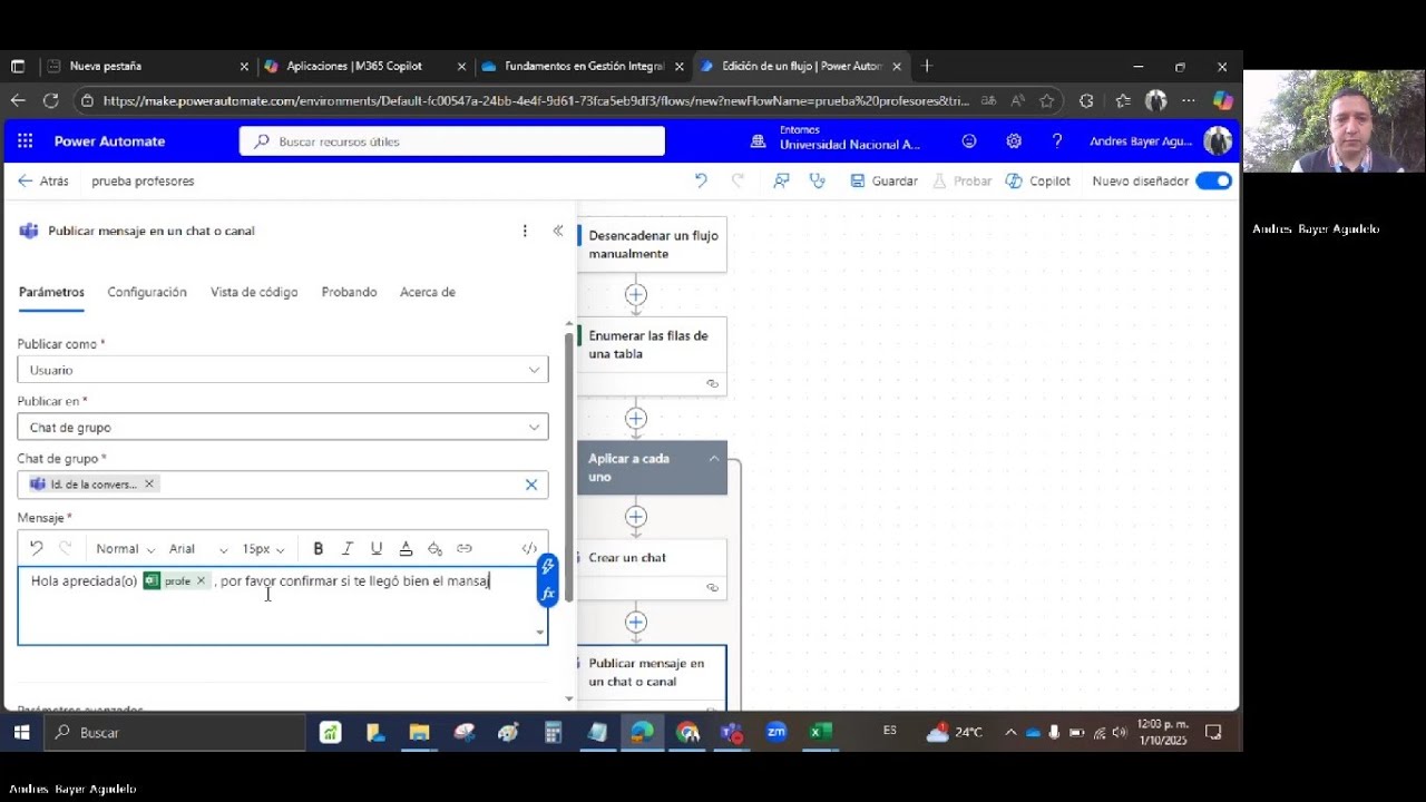 Mensajes Masivos en Teams con Power Automate