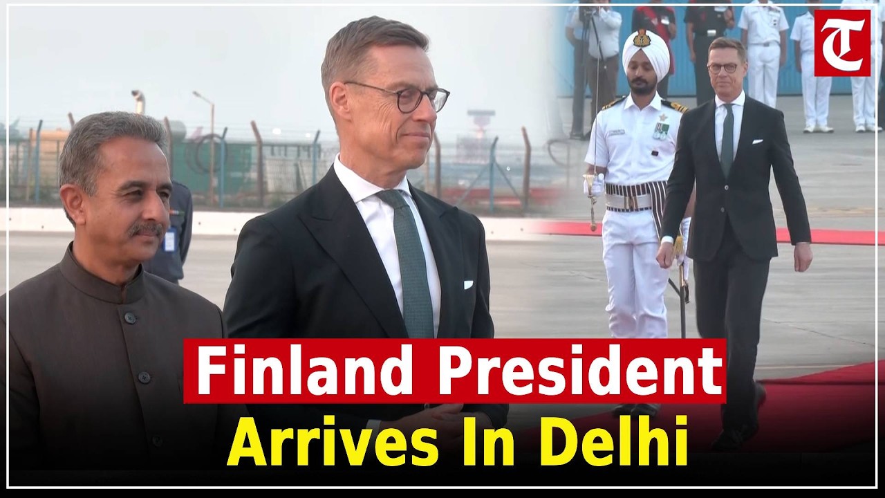 Finland President Alexander Stubb Arrives in Delhi; To Be Chief Guest at Raisina Dialogue 2026