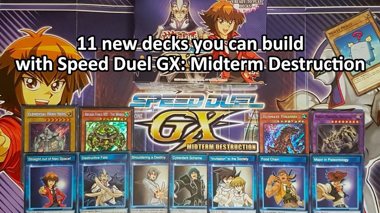 How to build & upgrade every deck in Speed Duel GX: Midterm Destruction