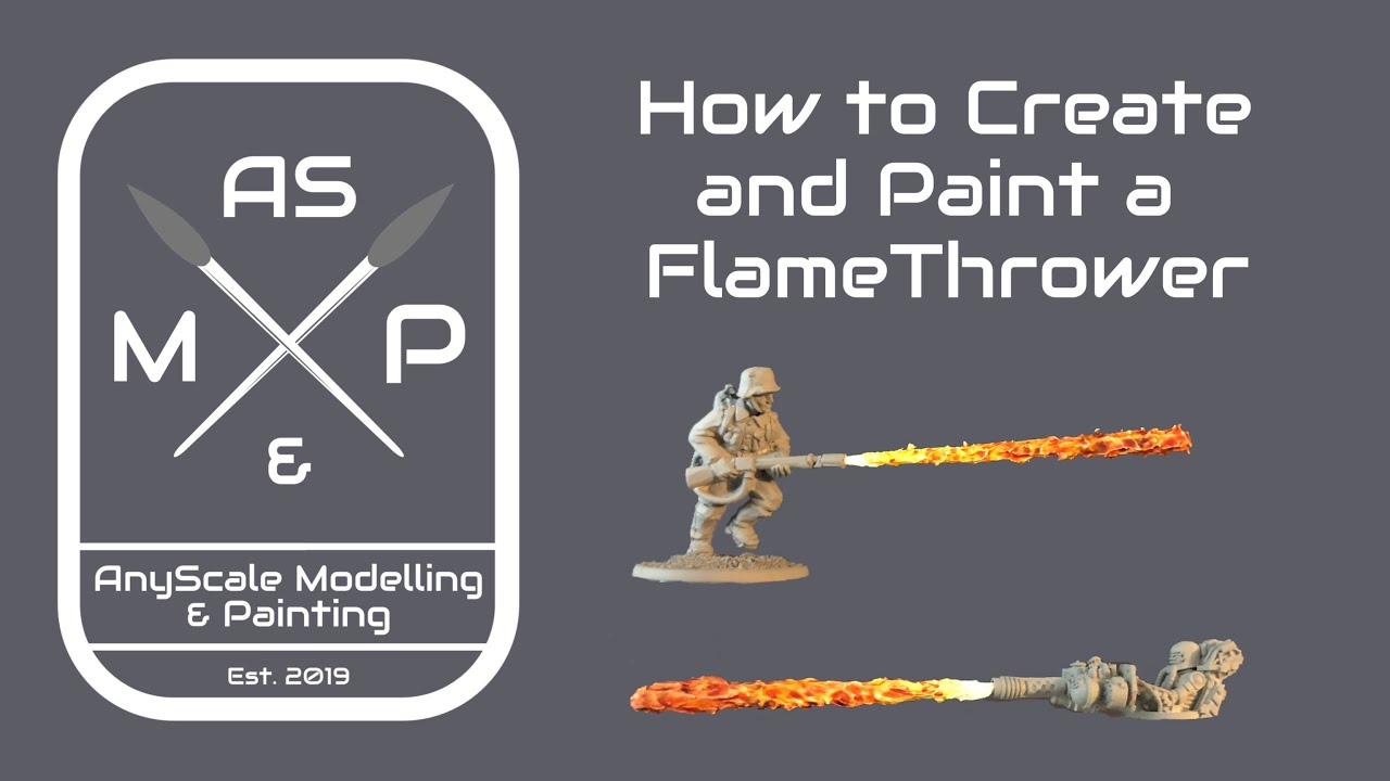How to Make and Paint a Flamethrower (Bolt Action, Gaslands, Scale Model etc)