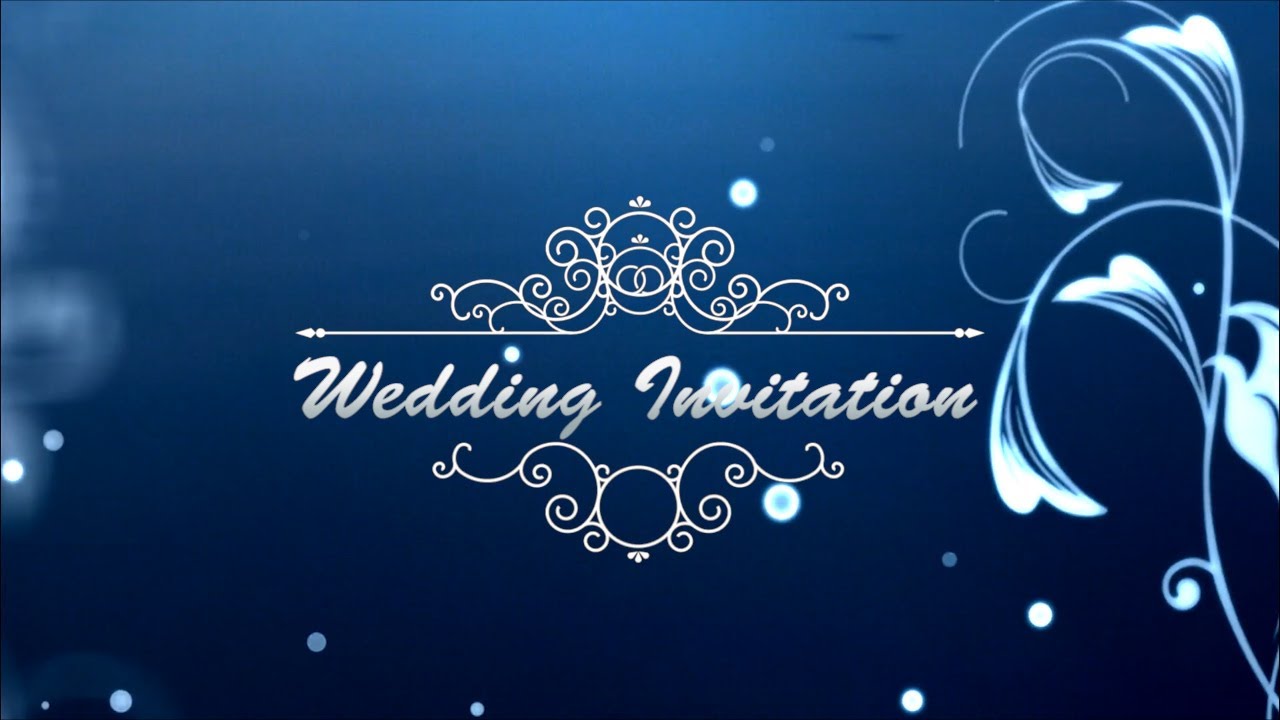 Wedding Invitation Video | Free Wedding invitation video 80 | Free & Blank