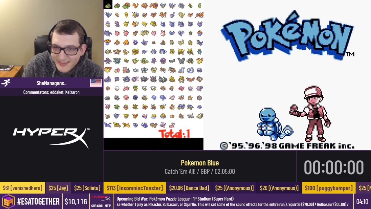 Pokemon Blue [Catch 'Em All!] by SheNanagans_ - #ESATogether2020