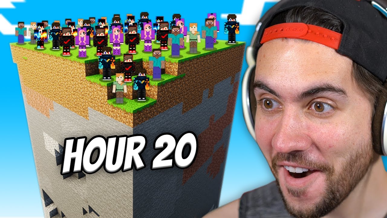 100 Minecraft Players Survive On ONE Chunk For 100 Days