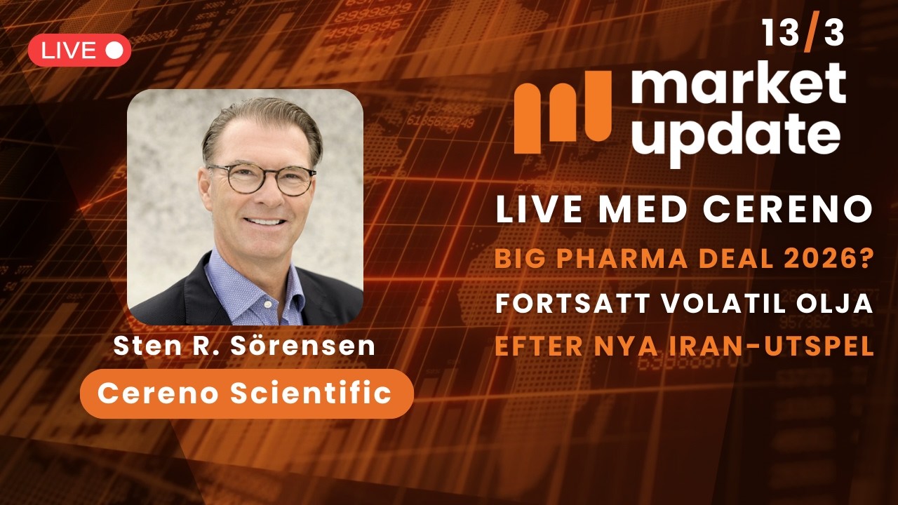 Live i studion med Cereno Scientifics VD! Nya Iran-utspel höjer oljepriset åter | Market Update 13/3