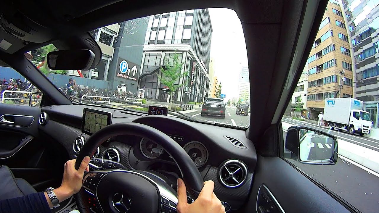 Mercedes A-Class Drive 仙台駅東口周辺まで走行  【 W176 A180 Sports】