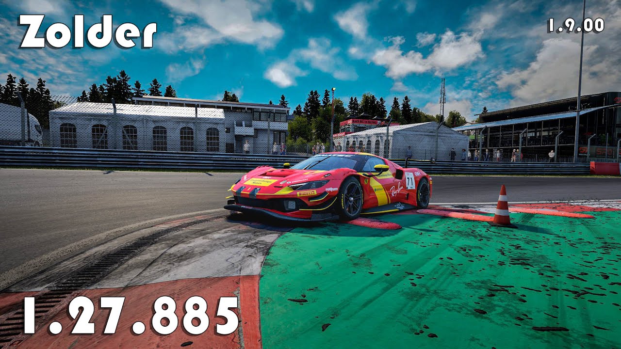 Assetto Corsa Competizione | Ferrari 296 GT3 | Zolder | 1.27.885 (Hotlap + FREE Setup)