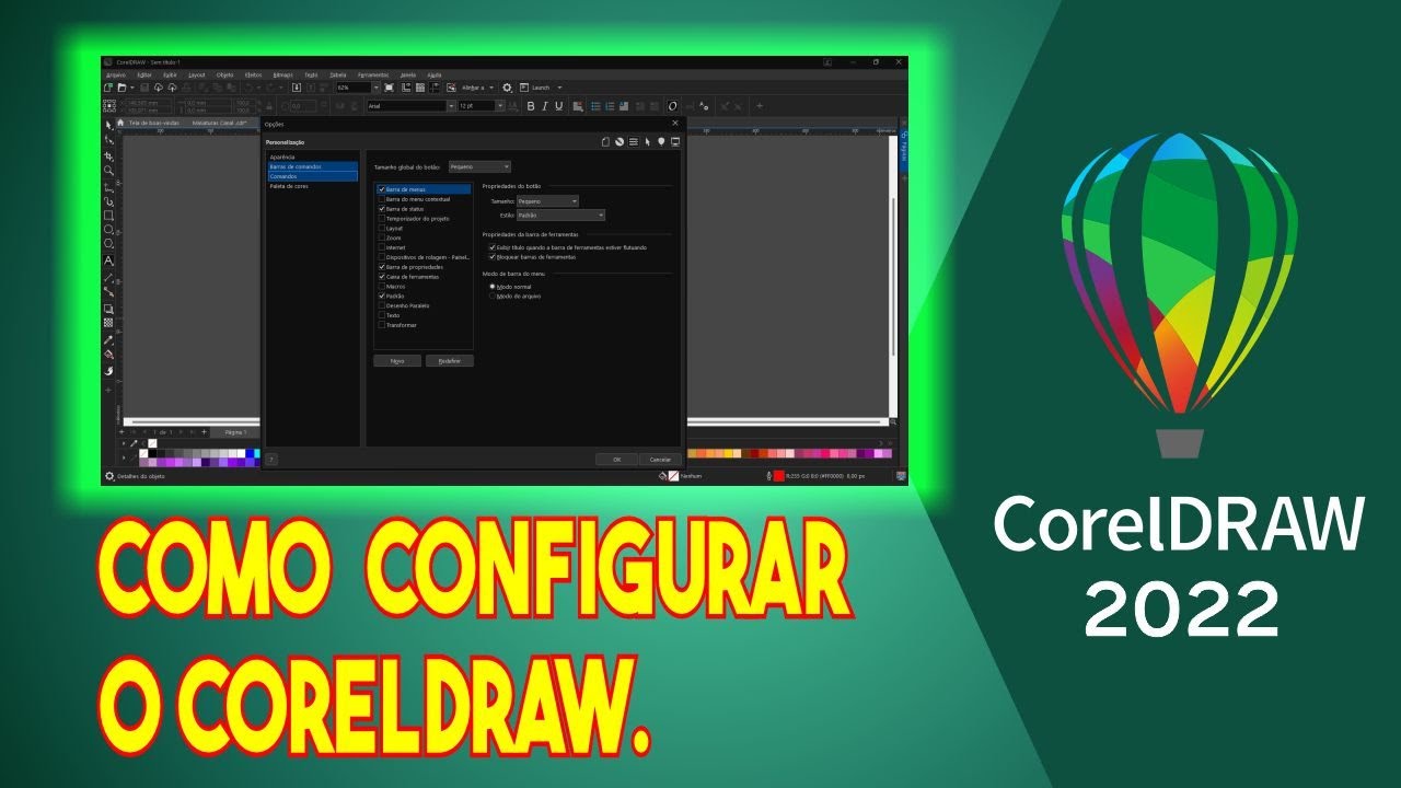 Como configurar o seu CorelDRAW