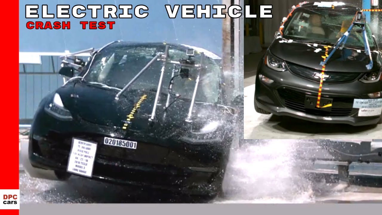 Tesla Model 3 vs Chevy Bolt Electric Vehicle Crash Test