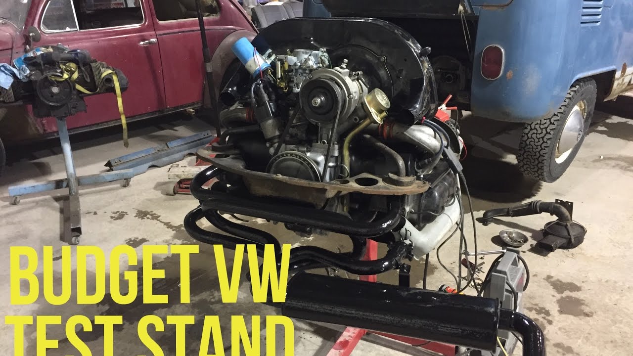 Aircooled VW Test Stand Built By One Arm Motorsports.  Volkswagen Engine Stand.