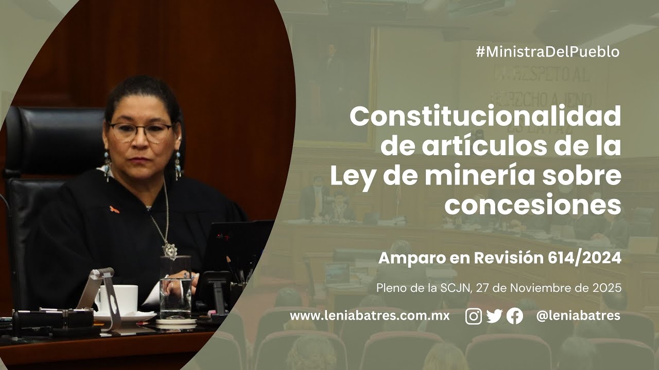 Constitucionalidad de artículos de la Ley de minería sobre concesiones. Amparo en Revisión 614/2024