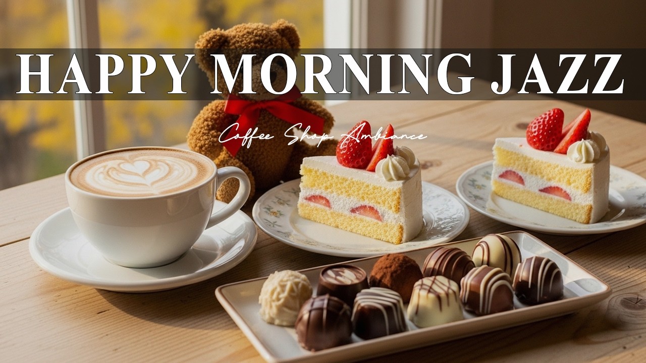 Happy Morning Jazz ☕ Coffee Shop Ambiance & Smooth Bossa Nova Piano for Relaxing & Good Mood