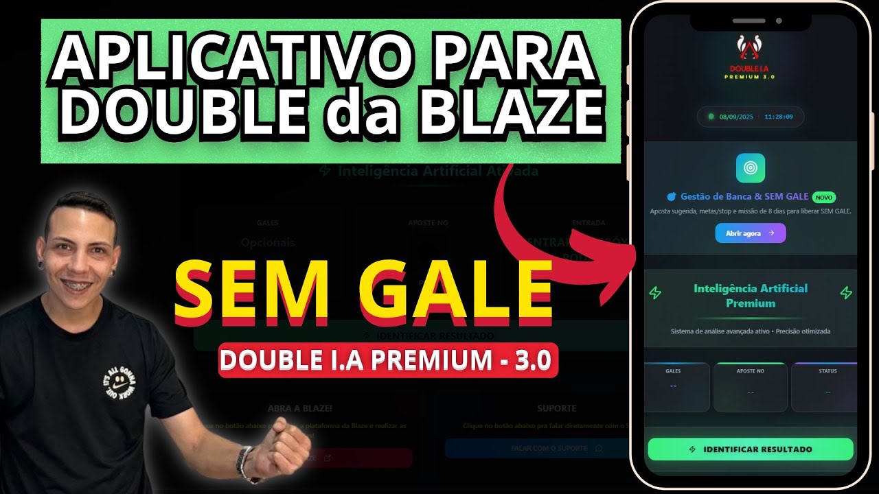 👉 APP DOUBLE BLAZE 3.0 🚀 Estrat&eacute;gia SEM GALE Mais Forte de 2025
