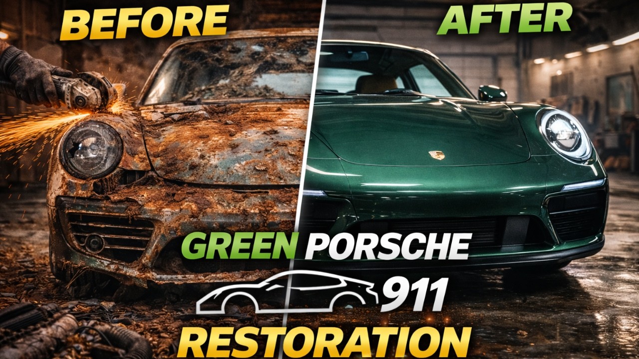 Porsche 911 Before & After &ndash; Insane Restoration Project #Porsche911 #CarRestoration #BeforeAfter