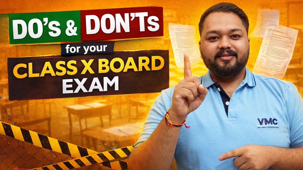 Do’s & Dont’s for your Class X Board Exam with Himanshu Bhaiya #class10 #vidyamandir