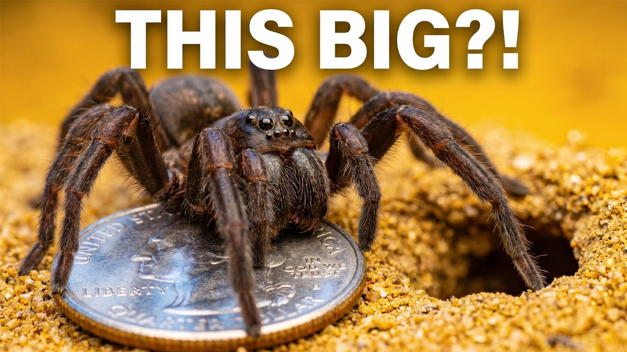 Trapdoor Spider Nest (Ctenizidae) Inside The Dirt Bunker | 100 Micro Monsters