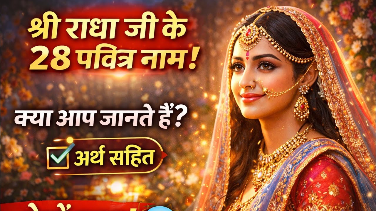 @श्री राधा के 28 पवित्र नाम | हर नाम का सुंदर अर्थ