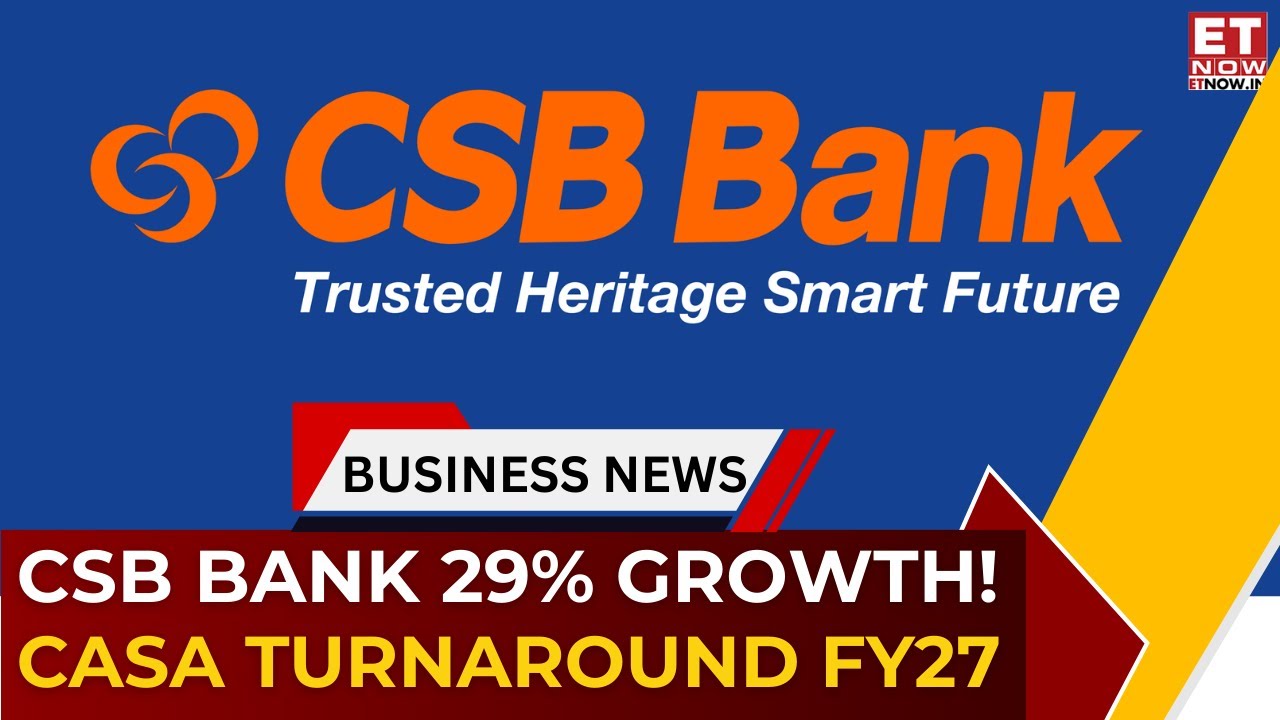 CSB Bank Clocks 29% Growth | Gold Loans, Deposits & CASA Strategy Explained | Pralay Mondal | ET Now