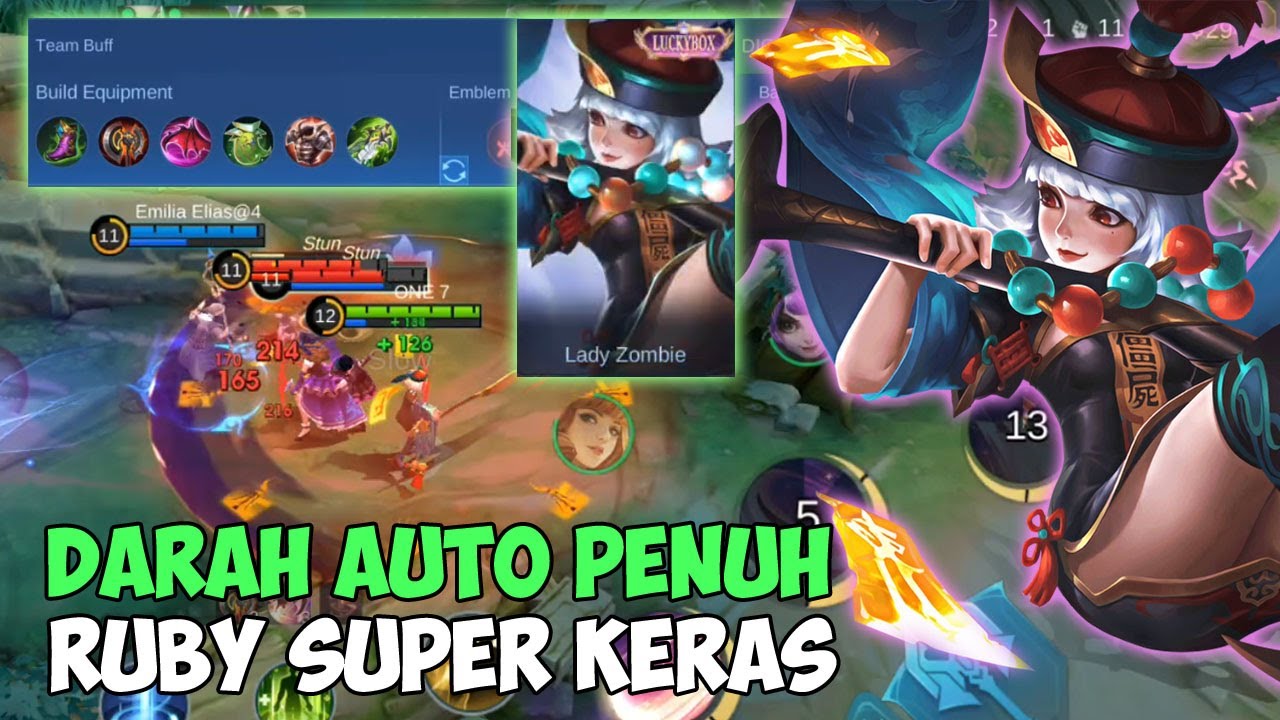 Push Rank Solo Pakai Ruby Skin Lady Zombie ! Menuju Top Global Ruby - Mobile Legend Indonesia