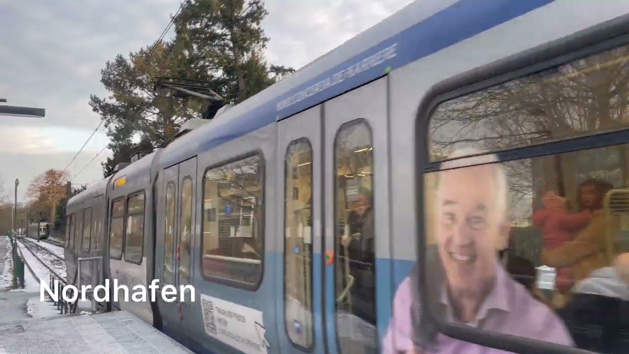 Hannover #strassenbahn U-Bahn 🚇Stadtbahn Peiner Straße/Nordhafen/ Sarstedt Hannover Germany 2025
