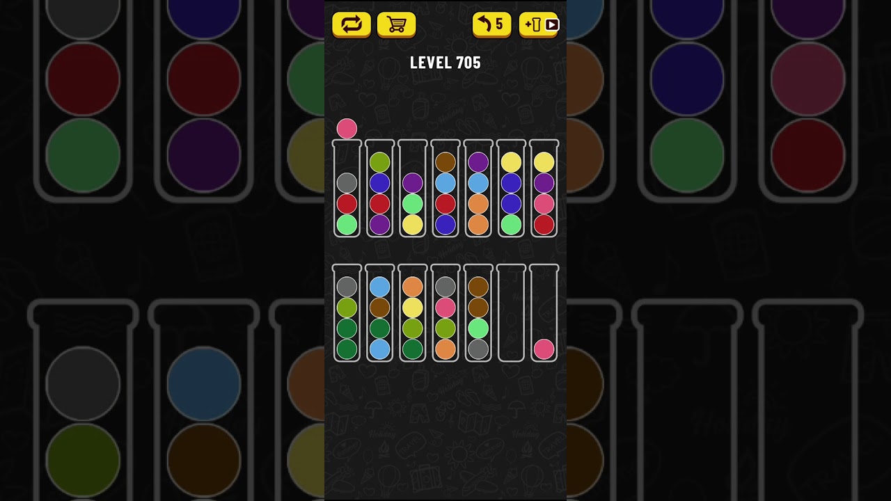 Ball Sort Puzzle - level 705