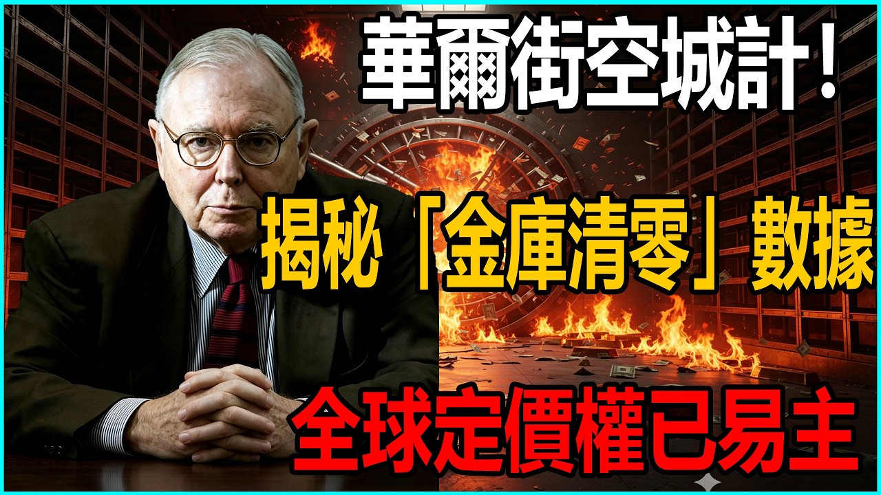 華爾街最後的「空城計」！揭秘西方金庫被搬空的底層數據：全球定價權「物理性易主」的瞬間...#查理芒格