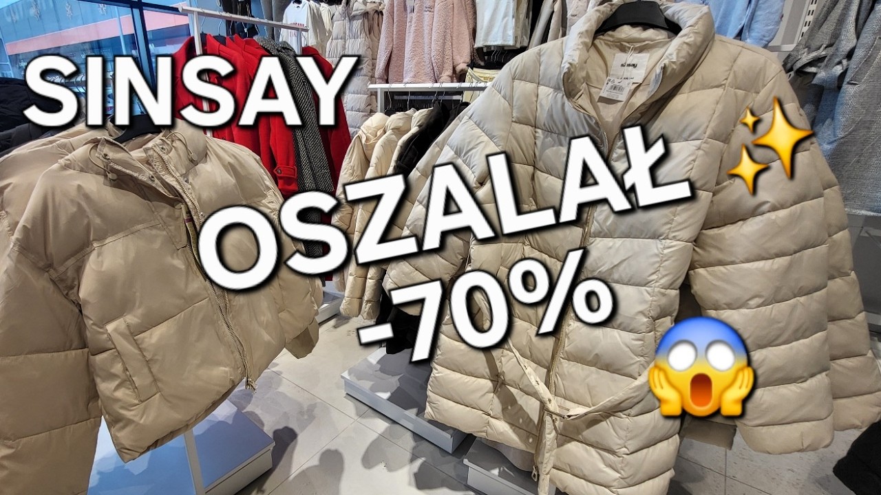 SINSAY OSZALAŁ! SZOK! do -70%! kurtki i płaszcze od 49.99 zł! ZA GROSZE!