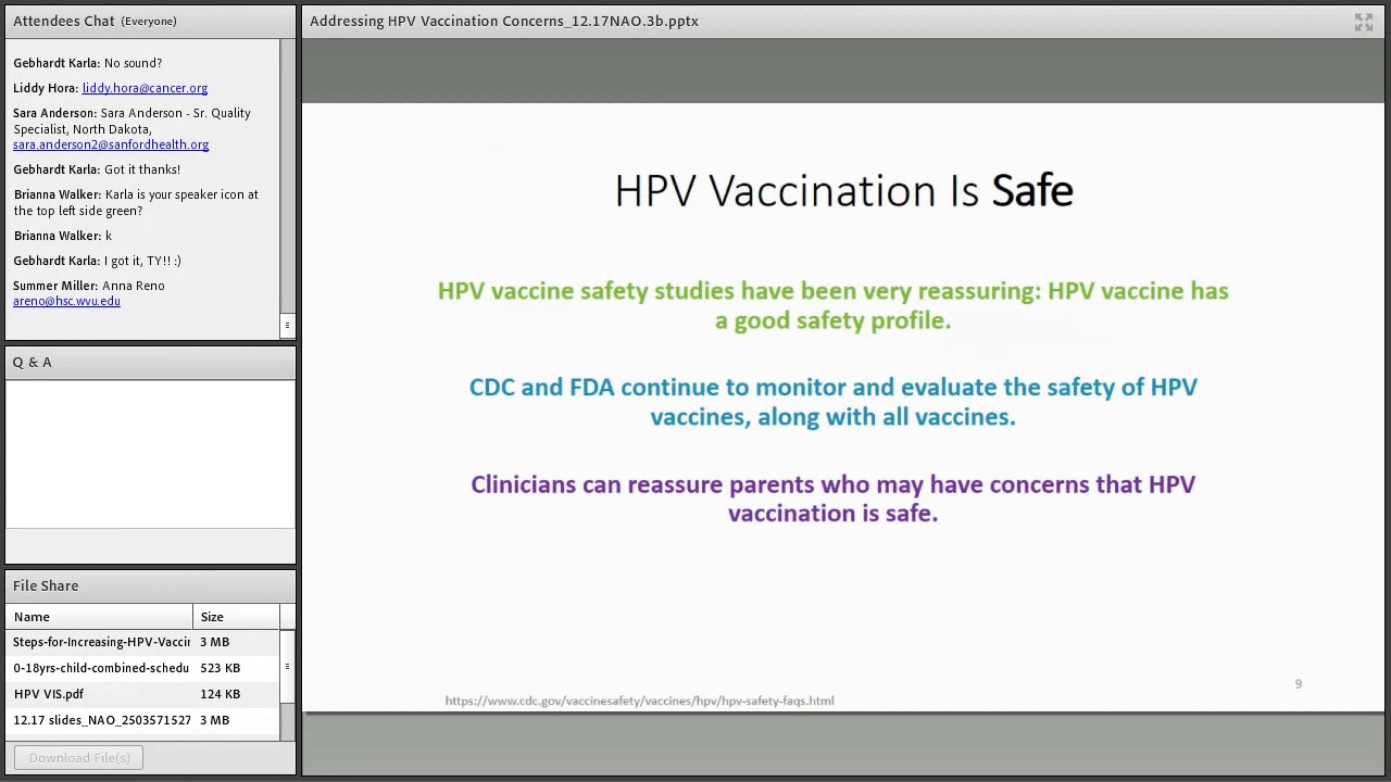 Addressing HPV Concern with Motivational Interviewing and Other Strategies