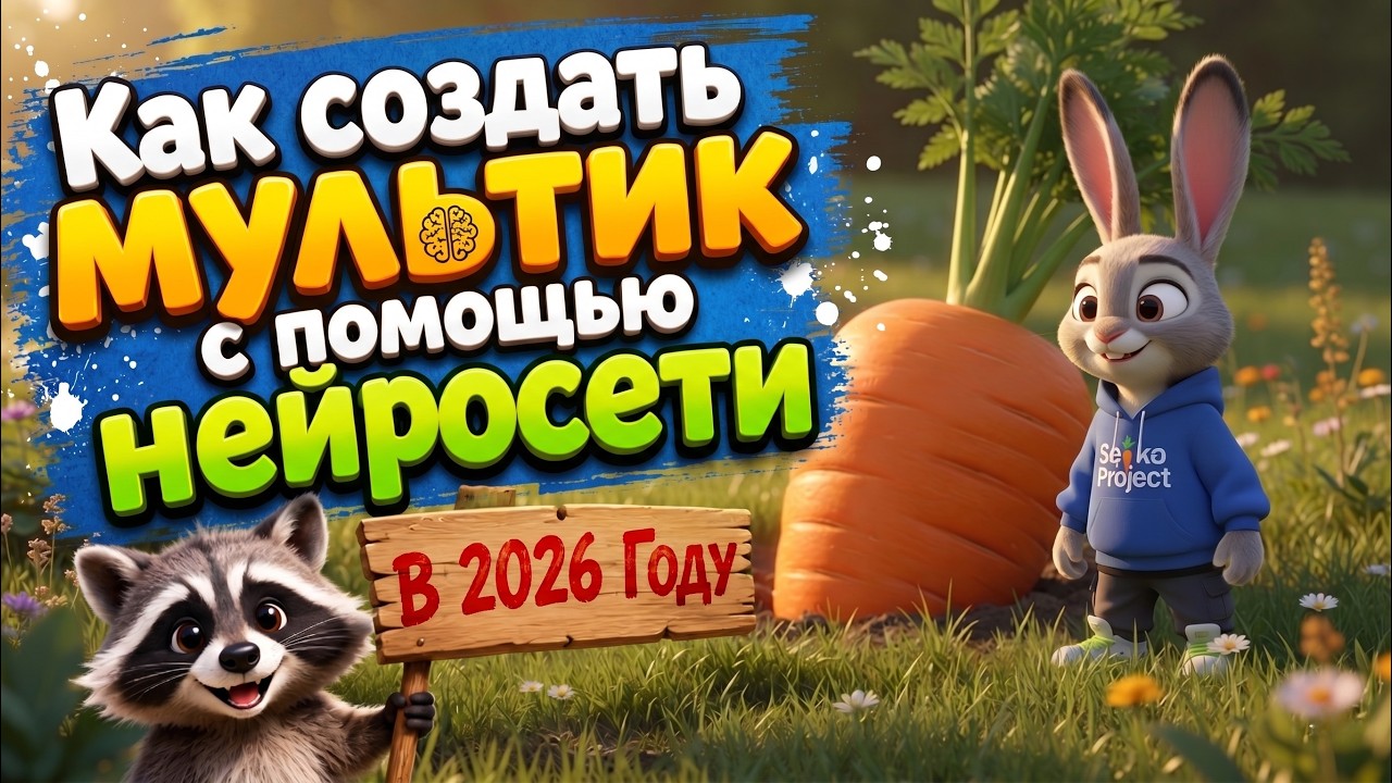 Как создать мультик с помощью нейросети в 2026 году? Новый Imagine  агент в Grok  +  редактор CapCut