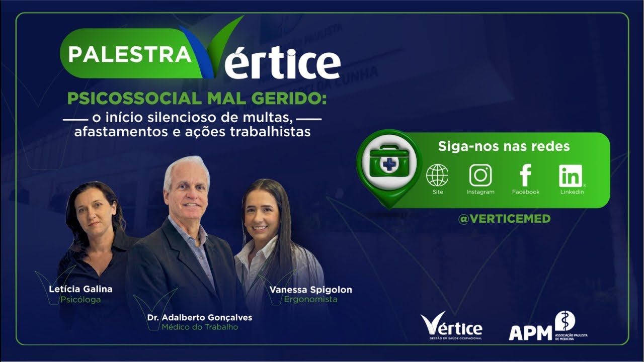 Vertice Medicina do Trabalho está ao vivo!