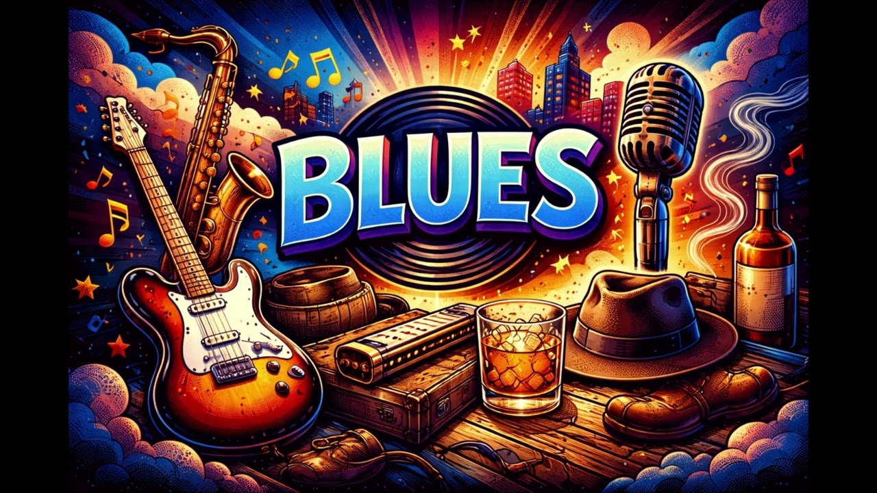 Smooth Blues Instrumentals | Relaxing Guitar Blues Music for Work, Study & Night Vibes