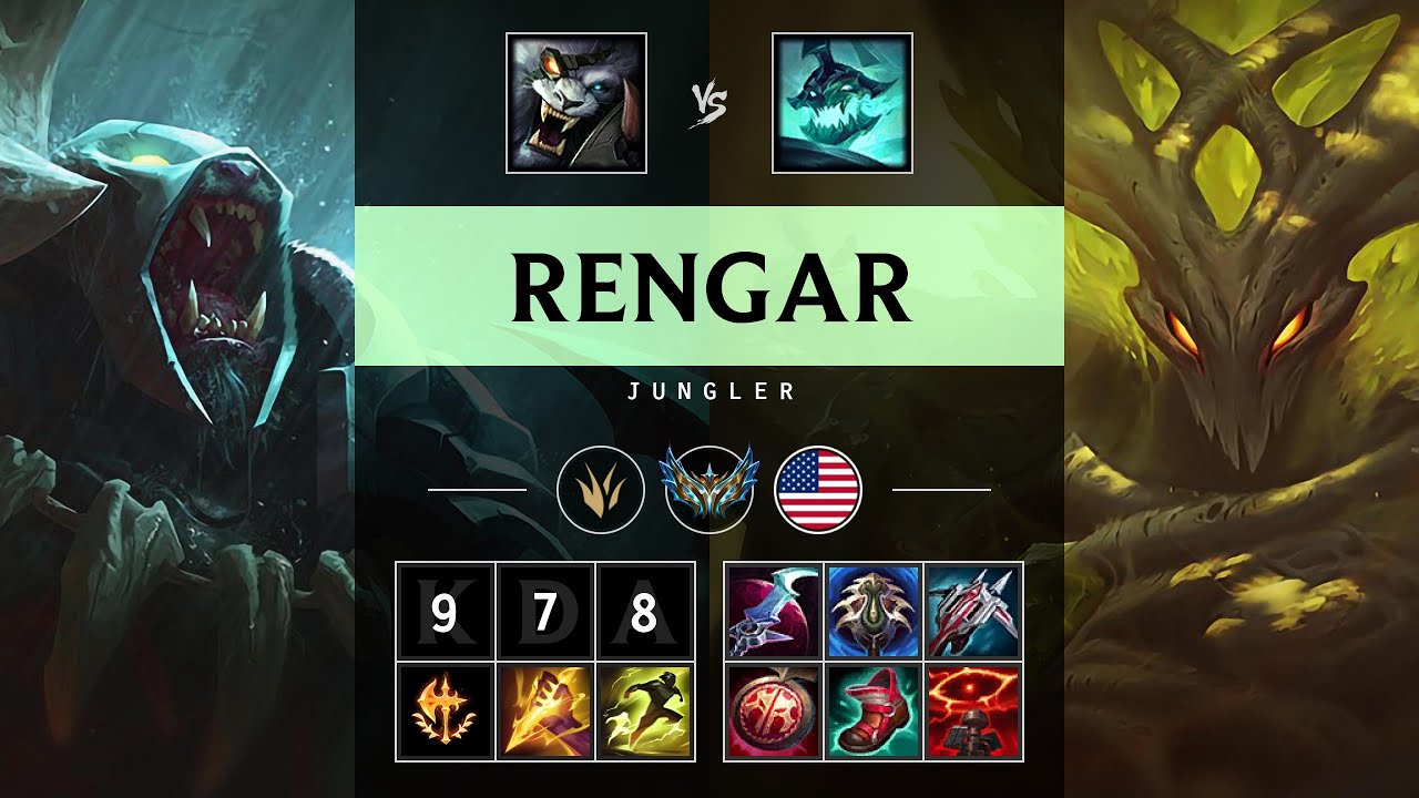 Rengar Jungle vs Hecarim - NA Challenger Patch 25.13