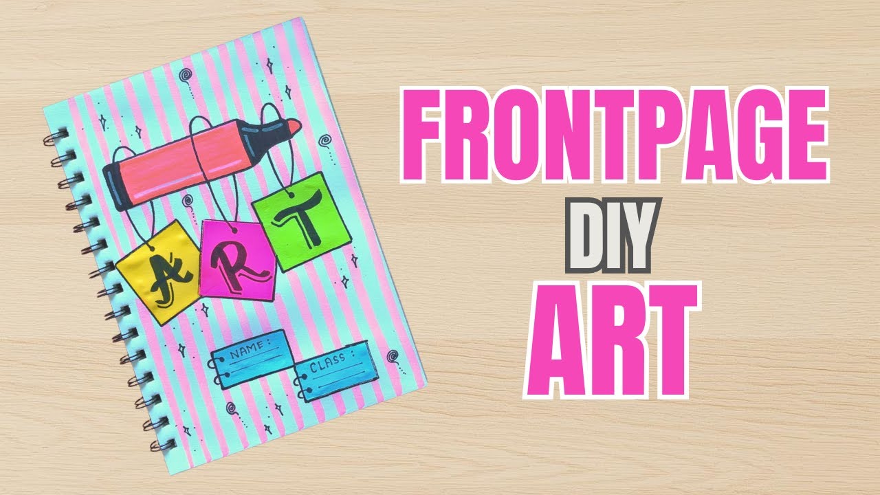 Ultimate Frontpage DIY Mastery 🎨 Step-by-Step Notebook Decor #AestheticCovers