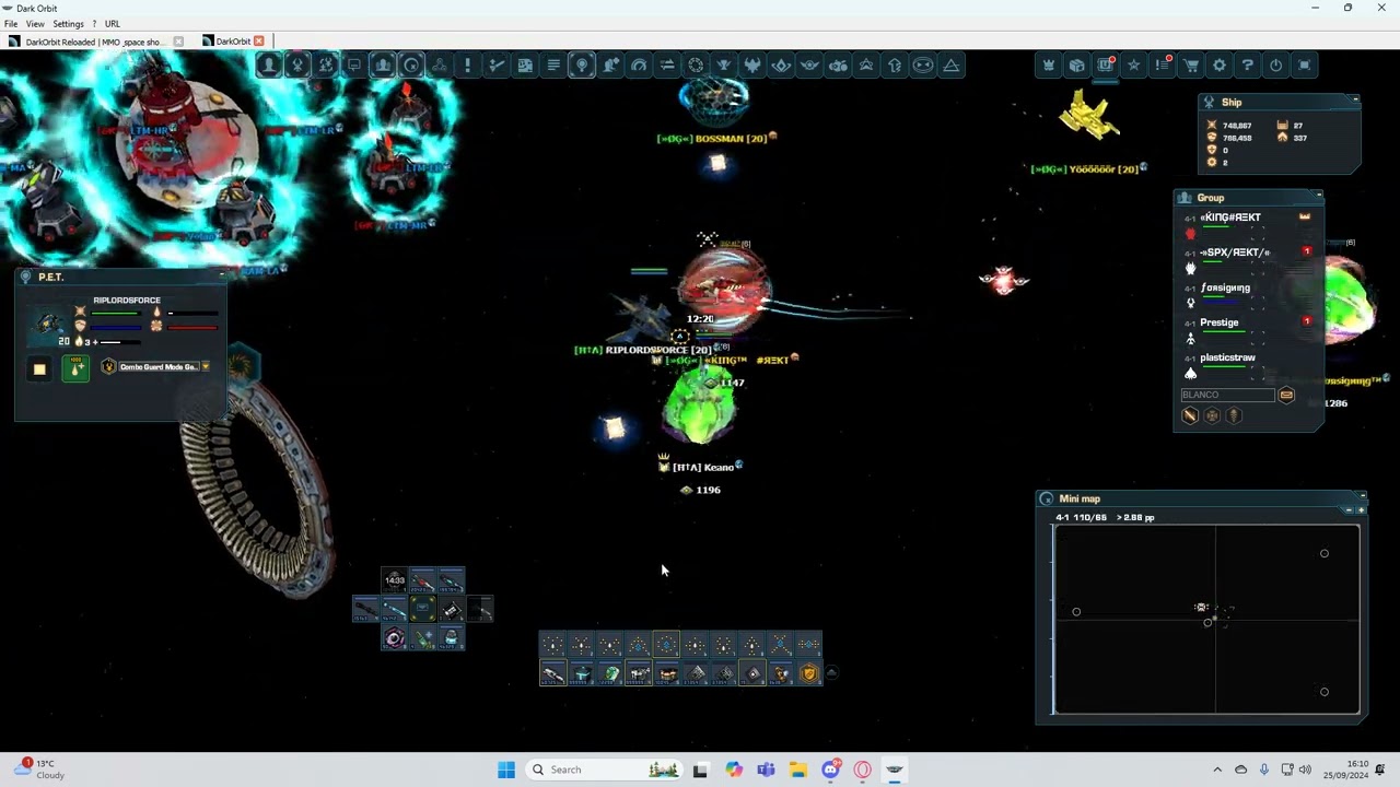 DarkOrbit GE5 Keano - no one in GE5 believes I'm not using auto....